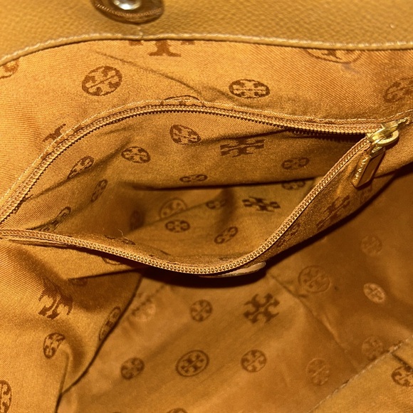 TORY BURCH - Large Brown Leather Tote bag - Picture 13 of 13
